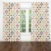 Folk N Funky Semi Sheer Curtain Pair (Pair) 52" x 78" New $99