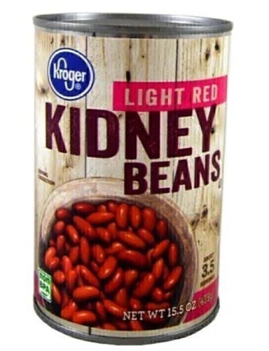 Kroger Light Red Kidney Beans, 15.5 oz New Best by 6/2029