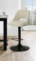 Mercury Row&reg; Bridgette Swivel Upholstered Adjustable Height Counter Stool New In Box $399