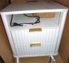 August Grove&reg; Fluted Nightstand with Charging Station, Mid Century Modern Fluted Nightstand, Modern End Table with Curved Corners $299 - 2