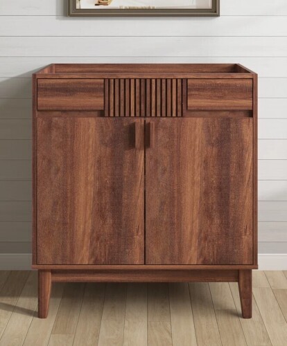 TinyHomie 30" Mid-Century Modern Single Bathroom Vanity Cabinet New In Box $399