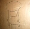 DURISEN Small Round Side Table - 17.7" Cute End Table with 2-Tier Storage - Waterproof Low Nightstand for Kids Room, Nursery, Small Spaces, Plant Stand & Bean Bag (Walnut) New In Box $199 - 2