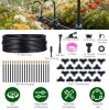 CJGQ 49 ft Drip Irrigation Kit with 360-Degree Bendable Emitters 5/8 in Tubing and 5/16 in Faucet Connector Automatic Misting Watering System for Garden Greenhouse Yard and Lawn New In Box $199