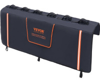 VEVOR Tailgate Bike Pad, 62" Truck Tailgate Pad Carry 6 Mountain Bikes, Upgraded Grooves Tailgate Protection Pad with Reflective Strips and Tool Pockets, with Camera Opening for Most Pickup Trucks New In Box $199