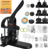 VEVOR Button Maker, 1x1.25x2.28 inch (25/32/58mm) 3-IN-1 Pin Maker, with 300pcs Button Parts, Button Maker Machine with Panda Magic Book, Ergonomic Arc Handle Punch Press Kit, For Children DIY Gifts New In Box $199