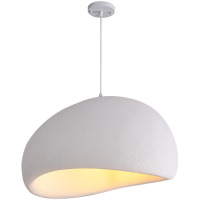 Ivy Bronx Jimyah 1- Light White Polystyrene Unique/Statement Modern Pendant New In Box $399