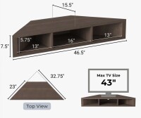 Wade Logan&reg; Babeth Wood TV Stand New In Box $299