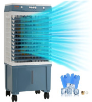 VEVOR Evaporative Cooler, 1400 CFM Air Cooler, 84&deg; Oscillating Swamp Cooler ,5 Gal Portable Air Cooler for 550 Sq.ft with 3 Speeds Adjustable Control, Indoor Outdoor Use, FCC Listed New In Box $399