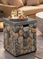 Afterglow Diameter 16 Inch Propane Tank Cover and Side Table New In Box $299