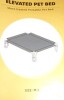 Pettycare Elevated Outdoor Dog Bed - Raised Cot for Large Dogs, Heavy Duty Pet Cot Waterproof, Cooling, Washable Breathable Teslin Mesh, Durable, Non Slip, 43" x 30", Black New In Box $99 - 2