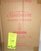 Sunbeam Electric Royal Luxe Microplush Heated Blanket, 12 Heat Settings, 12-Hour Auto Shut-Off, Fast Heating, Warm & Cozy, Machine Washable, Cabernet Color, Twin (84" x 62") New In Box $99 - 2