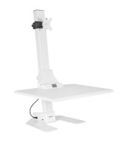 mount-it! 28 in. Electric Standing Desk Converter for 1 Monitor-White New In Box $499