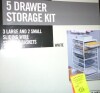Everbilt 34.76 in. H x 17.13 in. W White Steel 5-Drawer Close Mesh Wire Basket New In Box $199 - 2