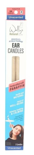 Wally's Natural Paraffin Ear Treatment Candles - 2pk / Wally's Natural Ear Candles Beeswax - Unscented - 2pk New In Box Assorted