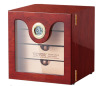 VEVOR Cigar Humidor Cabinet, Handmade Spanish Cedar Wood Cigar Humidor for 50-100 Cigars, Glass Cigar Desktop Storage Case with Digital Humidifier, Hygrometer and Shelves, Great Gift for Men New In Box $199