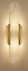 Orren Ellis Gold Alabaster Wall Sconce 19.7 in. Natural Marble Wall Light, Nordic Style Set of 2 New in Box $299