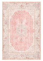 Charlton Home&reg; 5' x 7' Pink Vintage Rug Machine-Washable Rug Soft Floral Rug $199