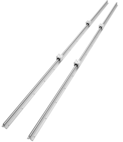 VEVOR Linear Guide Rail Set, SBR16 2000mm, 2 PCS 78.7 in/2000 mm SBR16 Guide Rails and 4 PCS SBR16UU Slide Blocks, Linear Rails and Bearings Kit for Automated Machines DIY Project CNC Router Machines New In Box $199