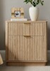 Gracie Oaks 23'' Fluted Nightstand With Mid-Century Modern New In Box $299