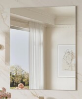 Ebern Designs Modern & Contemporary Frameless Bathroom Vanity Mirror Decorative Wall Accent Mirror, 24" x 32" New In Box $299