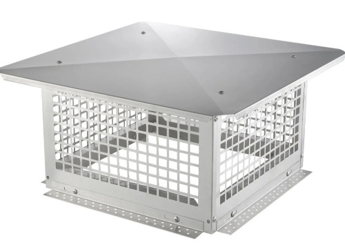 VEVOR Chimney Cap, 17 x 17 inch, 304 Stainless Steel Fireplace Chimney Cover, Not Easily Toppled & Practical Accessories & Easy Installation, Fits Mesh Flue Covers Outside Clay Flue Shingles, Silver New In Box $199