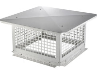 VEVOR Chimney Cap, 17 x 17 inch, 304 Stainless Steel Fireplace Chimney Cover, Not Easily Toppled & Practical Accessories & Easy Installation, Fits Mesh Flue Covers Outside Clay Flue Shingles, Silver New In Box $199