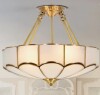House of Hampton&reg; 18.5" 4-Light Dimmable Gold Geometric Flush Mount Pendant Light New In Box $499