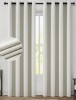Latitude Run&reg; Dennan Curtains, Grommet Top Thick 100% Blackout Drapes Full Light Blocking Curtains (Pair) 132cm x 234cm / Latitude Run&reg; Linen Back Tab Curtains, Light Filtering Curtain, Thick Linen Textured Semi Sheer Drapes (Set of 2, With Hooks), 132cm 