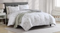 Kenneth Cole Ink Wash Vine Green Full/Queen Comforter Multi-Piece Set $199