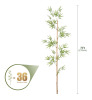 Primrue Adcock 7ft Artificial Bamboo Tree, 36 Pack Privacy Fence Decor - Real Bamboo Pole with UV Resistant Leaves New In Box $299