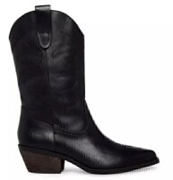 Steve Madden Pair of Ladies Western Boot - Black Leather - New In Box Size 9 $159.99