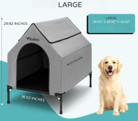 Vitalco Portable Dog House for Large Dogs Outside, Weatherproof Durable Kennel for Home and Garden New Open Box $299