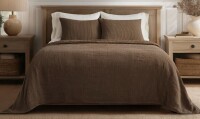 EverGrace Ribbed Matelass&eacute; Cotton Coverlet 3-Piece King/Cal-King Set $299