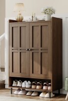 Lark Manor&trade; Aleatha 6-Tier 24 Pairs Shoe Cabinet With Doors And Adjustable Shelves For Entryway New in Box $299