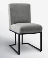 Wade Logan&reg; Bende Modern Fabric Upholstered Side Chair with Metal Sled Base $399