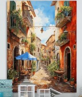 Red Barrel Studio&reg; Italian Village Essence 1 - Italy Wall Art, 24" x 36" New In Box $199