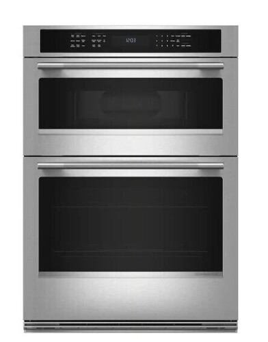 KitchenAid - 30 inch Built-In Electric Convection Combination Wall Oven with with No Preheat Air Fry Mode - Stainless Steel KOEC530SPS New $4499