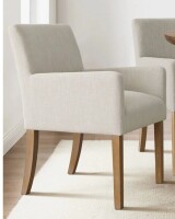 Red Barrel Studio Kirjak 34" H Stain Resistant Linen Accent Armchair inBeige New in Box $499