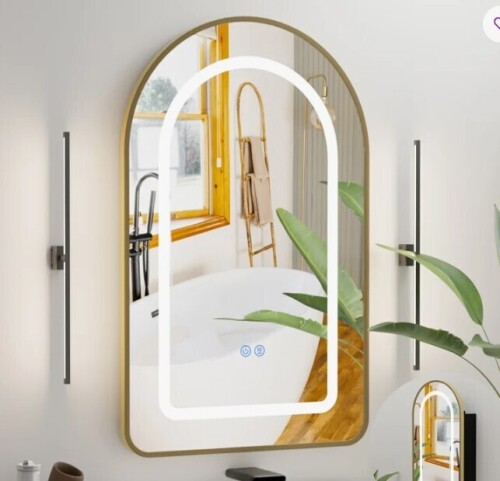 Rebrilliant Bathroom Medicine Cabinet With Led Mirror, Anti-fog Lighted Mirror Cabinet, Recessed Or Surface Mount, No Assembly Required, Wall Mounted Bathroom Mirror Cabinet New in Box $299