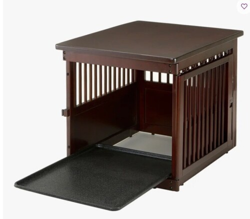 Richell Wooden End Table Pet Crate New in Box $399