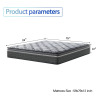Alwyn Home Sinegal Luxury 12" Queen Size Medium-Firm Hybrid Mattress - Gel Memory Foam, Individually Wrapped Coils, Chic Jacquard Cover with Button Tufting, New in Box $799