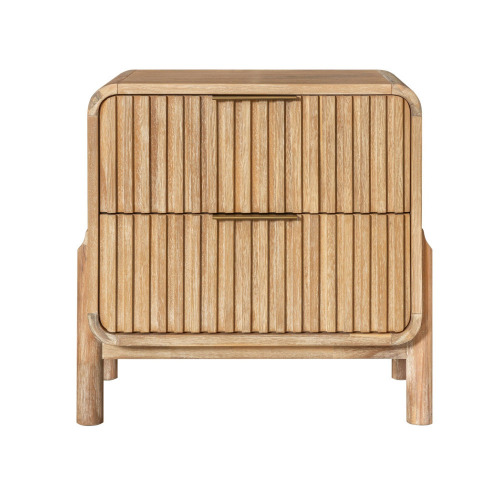 ModRest Mikala Modern Natural Oak Nightstand, New in Box $599