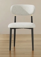 George Oliver Modern Minimalist Upholstered Dining Room Side Chair with Metal Frame, New in Box $599