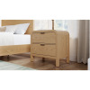 Modus Furniture Drake 2 Drawer Nightstand W/USB in Timber, New in Box $599