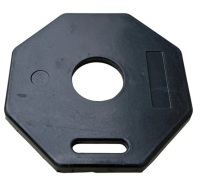 Sandbaggy 16" Traffic Delineator Post Base - Rubber - Construction Safety (8, Black, 16-Inch) New $299