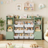 Viv + Rae Lafon Manufactured Wood Toy Organizer with Bins, Green/White, New in Box $399