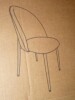 Corrigan Studio Upholstered Dining Chair with Metal Legs, Beige, New in Box $399 - 2