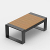 Ivy Bronx Outdoor Oversized Aluminum Rectangle Coffee Table, New in Box $399