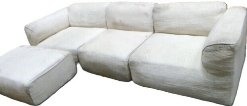Latitude Run 112'' Luxury Cloud Sectional Sofa with Ottoman & Plush Cushions New $1899