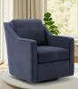 Wade Logan Upholstered Swivel Accent Chair, 360&deg; Swivel Lounge Chair with Removable Cushions, Textured Fabric, Modern Armchair in Green New in Box $799